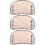 3Sets Light Brown Motorcycle Windshield Wind Deflector 9