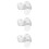 300Pcs Clear Ps Plastic Dessert Plates Small Serving Trays for Parties 9