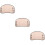 3Sets Light Brown Motorcycle Windshield Wind Deflector 10