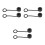 6Pcs Black Plastic Connector Caps USB Slot Waterproof Dustproof Covers 4