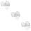 300Pcs Clear Ps Plastic Dessert Plates Small Serving Trays for Parties 10