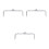 3Pcs Stylish Silver Metal Purse Frame Clasp for DIY Bag Craft 1