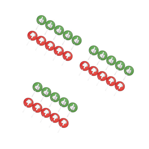 30Pcs Multi Plastic Quick Response Classroom Paddles Student Feedback 2