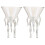 2Pcs Assorted Color Glass Wine Goblets Reusable Beverage Cups for Home 1