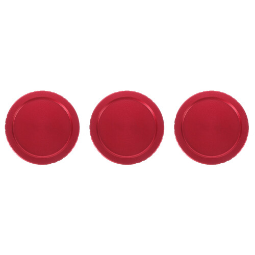 3Pcs Red Metal Protective Caps Threaded Covers for Telescope Eyepieces 2