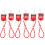 3Pairs Mini Charm Earrings Multi Color Lightweight Dangling 5