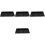 4Pcs Compact Acrylic Poker Chip Tray Black Convenient Storage 4