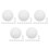 50Pcs Versatile White Acrylic Wheel Beads for Game and Party Use 1