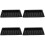 4Pcs Compact Acrylic Poker Chip Tray Black Convenient Storage 6