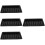 4Pcs Compact Acrylic Poker Chip Tray Black Convenient Storage 8