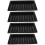 4Pcs Compact Acrylic Poker Chip Tray Black Convenient Storage 9