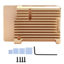 Passive Cooling Case for Raspberry Pi3Model B+, Aluminum Alloy Shell with Built-In Heat Column, Silent Efficient Thermal Management Housing
