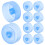 20Pcs Blue Plastic Replacement Caps for Tea Infuser and Water Bottles 2