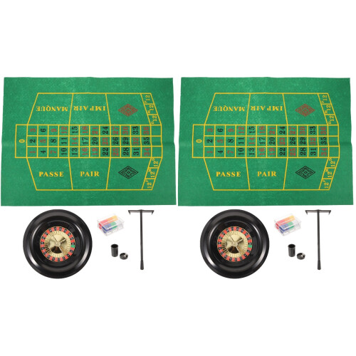 2Sets Plastic Poker Wheel for Party Rotating Wheel