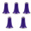 5Pcs Plastic Clarinet Bells for Players Lightweight Purple Replacement 4