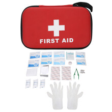 Compact First Aid Kit for Sports Injuries Emergency Medical Kit with Long Lasting Gauze Triangular Bandage Soft Material Safe and Nature Healing