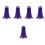 5Pcs Plastic Clarinet Bells for Players Lightweight Purple Replacement 5