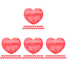 80Pcs Portable Red Jewelry Pouches Pe Pet Sealing Storage Bags