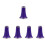5Pcs Plastic Clarinet Bells for Players Lightweight Purple Replacement 6
