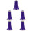 5Pcs Plastic Clarinet Bells for Players Lightweight Purple Replacement 7
