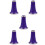 5Pcs Plastic Clarinet Bells for Players Lightweight Purple Replacement 9