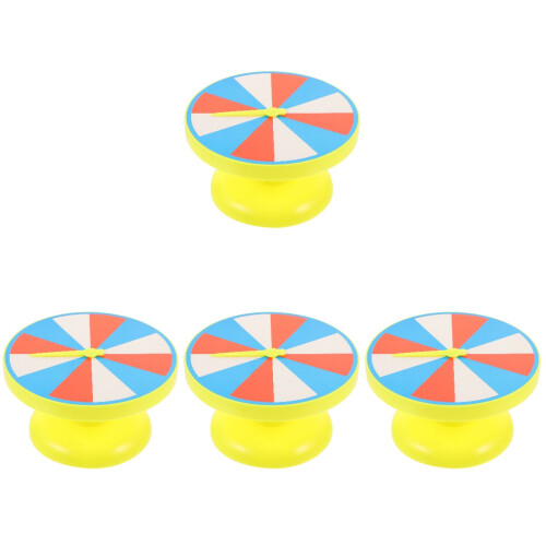4Pcs Lightweight Plastic Rotatable Math Turntables for Classroom Games