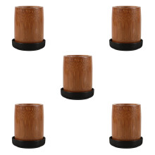5Pcs Multi-Color Wood Cups Reliable Holder for Home Gameplay