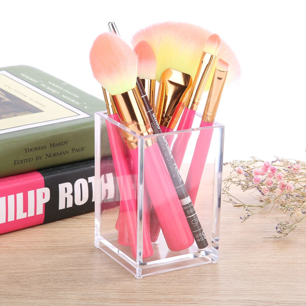 Acrylic Makeup Brush and Nail Pen Case