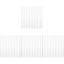 80Pcs Stainless Steel Barbecue Skewers Flat Metal Skewers for Grilling