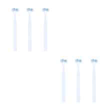 6Pcs Pet Toothbrush Double Head White for Cats Dogs Durable Cleaning