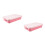 2Pièces Bac À Sable Rose Compact En Résistant Pour Jouets 1