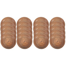 20Pcs Natural Wood Grain Paper Party Dinner