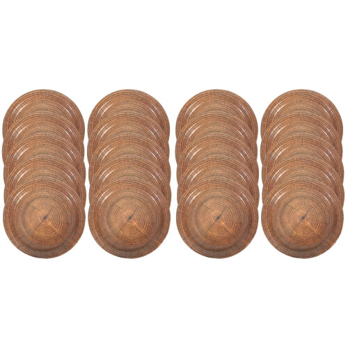 20Pcs Natural Wood Grain Paper Party Dinner
