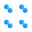 8Pcs Blue Silicone fork Holder Kit for Meditation Music 8