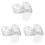 300Pcs Clear Ps Plastic Dessert Plates Small Serving Trays for Parties 1