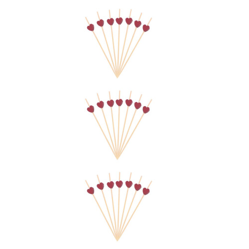 600Pcs Cocktail Picks Heart Shape Toothpicks for Appetizers