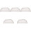 5Pcs White Gutter End Caps PVC Rain Downspout Covers Debris Protection 4