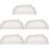 5Pcs White Gutter End Caps PVC Rain Downspout Covers Debris Protection 7