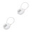 2Pcs Versatile Silver Luggage and Gym Locker Locks with 3 Digit Code 7
