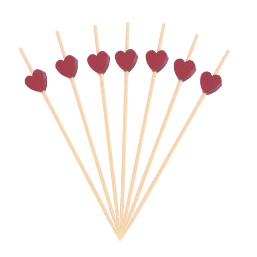600Pcs Cocktail Picks Heart Shape Toothpicks for Appetizers 1