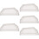 5Pcs White Gutter End Caps PVC Rain Downspout Covers Debris Protection 11
