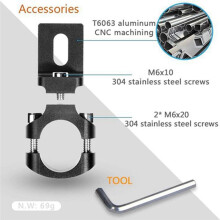 2PCS Universal Handlebar 22mm Motorcycle Headlight Bracket Spotlight Holder Tube Clamp for Cafer Chopper,TG80