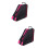2Pcs Pink Roller Skating Tote Bag Storage Pouch 7