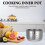 2Pcs Rice Cooker Inner Pots Silver Non-Stick Electric Cooker Accessory 6