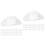 40Pcs Lightweight Plastic Mini Cowboy Hats White for DIY Decor 4