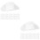 40Pcs Lightweight Plastic Mini Cowboy Hats White for DIY Decor 6