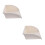 2Pcs Durable White PVC Gutter Downspout Filter and Splash Block 3