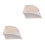 2Pcs Durable White PVC Gutter Downspout Filter and Splash Block 4