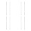 8Pcs Silver Iron Foosball Table Rods Replacement for Table Soccer Game 9