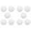 50Pcs Versatile White Acrylic Wheel Beads for Game and Party Use 2